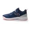Sneakers Lotto Mirage 500 II Blue Denim Pink Grau Metall Damen