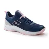 Sneakers Lotto Mirage 500 II Blue Denim Pink Grau Metall Damen