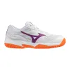 Mizuno Break Shot 5 weiße Damenschuhe aus Ton