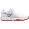 Zapatillas de Padel Mizuno Wave Enforce Court Sandplatz Blanco Azul Coral Mujer