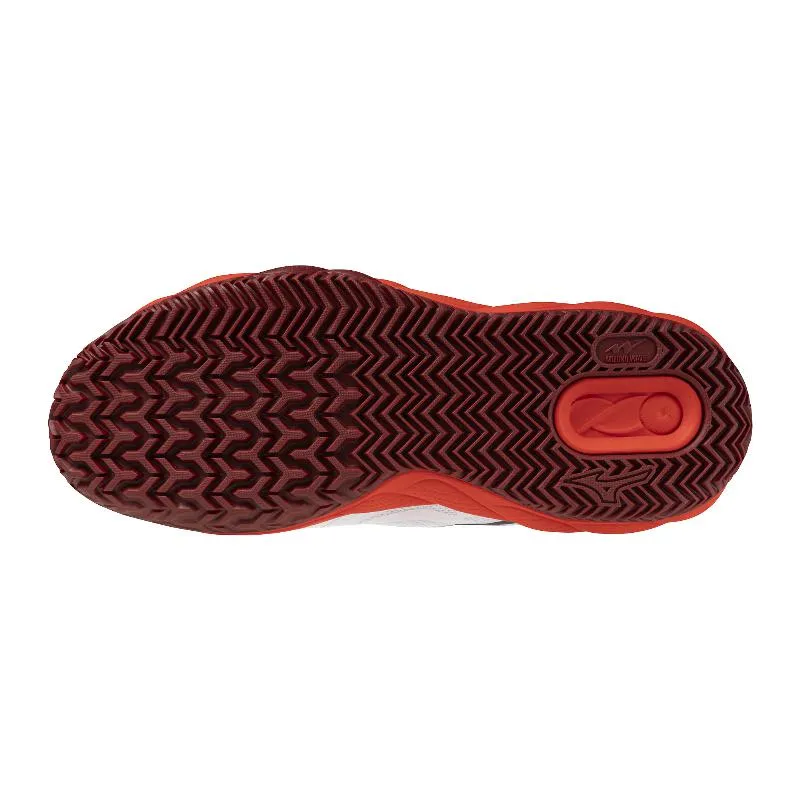 Zapatillas de Padel Onda Mizuno Reforçam a Corte Clay Blanco Rojo