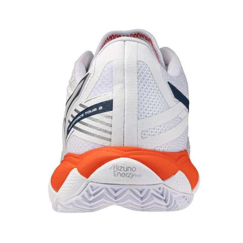 Mizuno Wave Enforce Tour 2 Clay White Sneakers