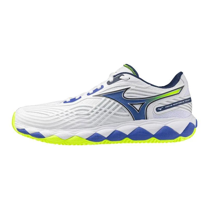 Mizuno Wave Enforce Tour 2 Ton-Weiß-Blau-Sneaker