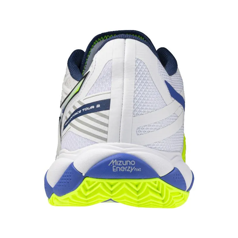 Mizuno Wave Enforce Tour 2 Ton-Weiß-Blau-Sneaker