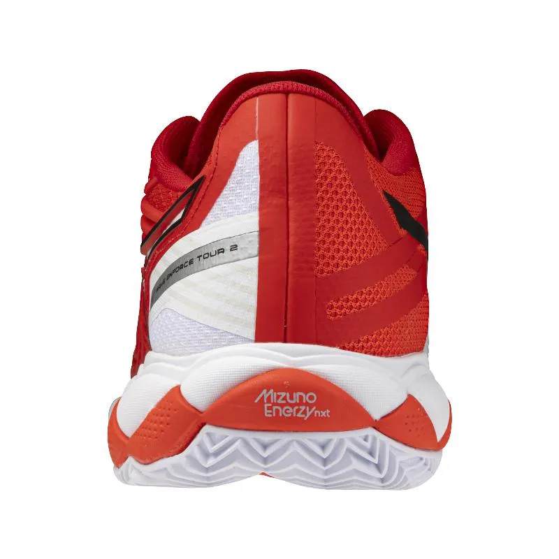 Mizuno Wave Enforce Tour 2 Lehmrote weiße Sneakers