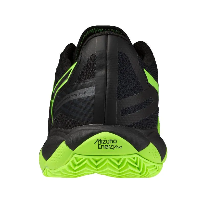 Mizuno Wave Enforce Tour 2 Padel Schwarz-Grüne Sneakers