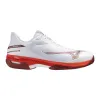 Mizuno Wave Exceed Court Sand weiße rote Sneakers