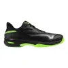 Mizuno Wave Exceed Court Padel Schwarze Grüne Sneakers