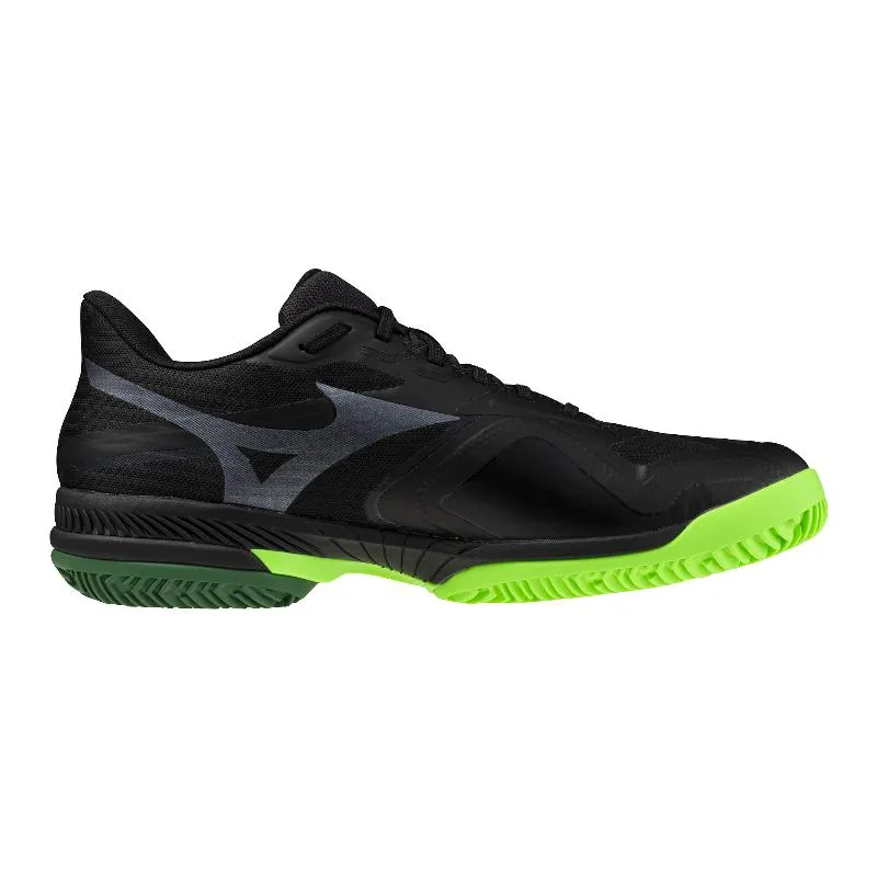 Mizuno Wave Exceed Court Padel Schwarze Grüne Sneakers