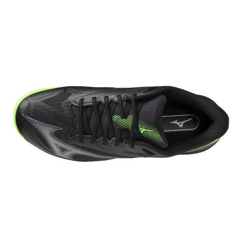 Mizuno Wave Exceed Court Padel Schwarze Grüne Sneakers