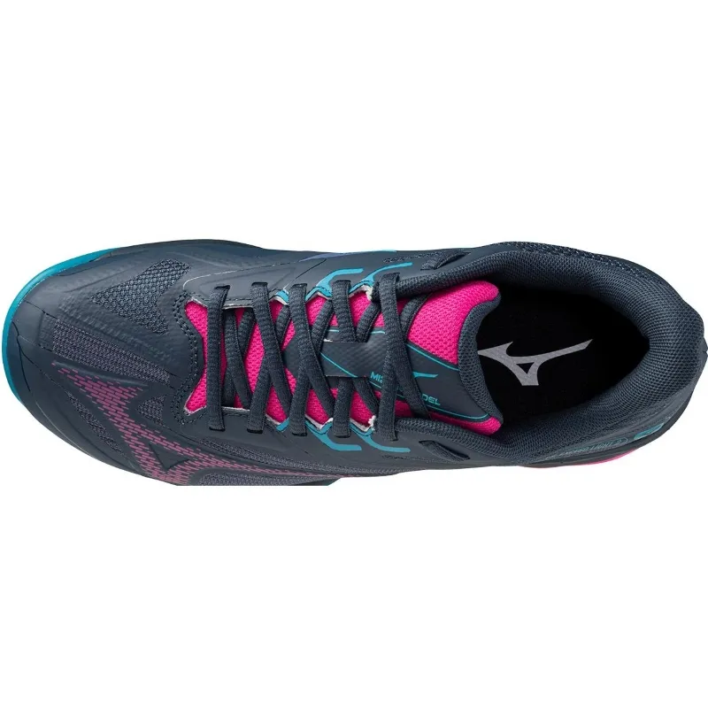 Mizuno Wave Exceed Light 2 Padel Marineblau Fuchsia Damen Sneakers