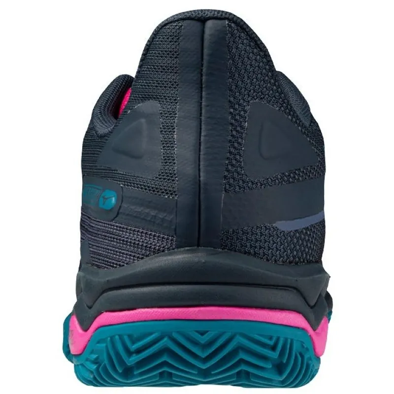 Mizuno Wave Exceed Light 2 Padel Marineblau Fuchsia Damen Sneakers