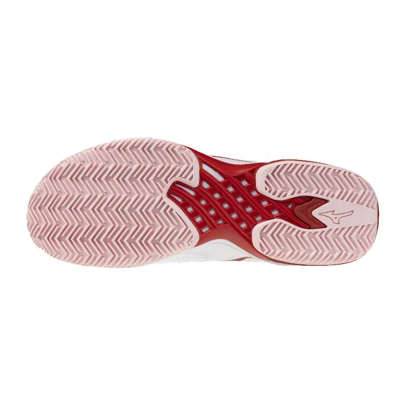 Tênis femininos Mizuno Wave Exceed Tour 7 Clay White Red