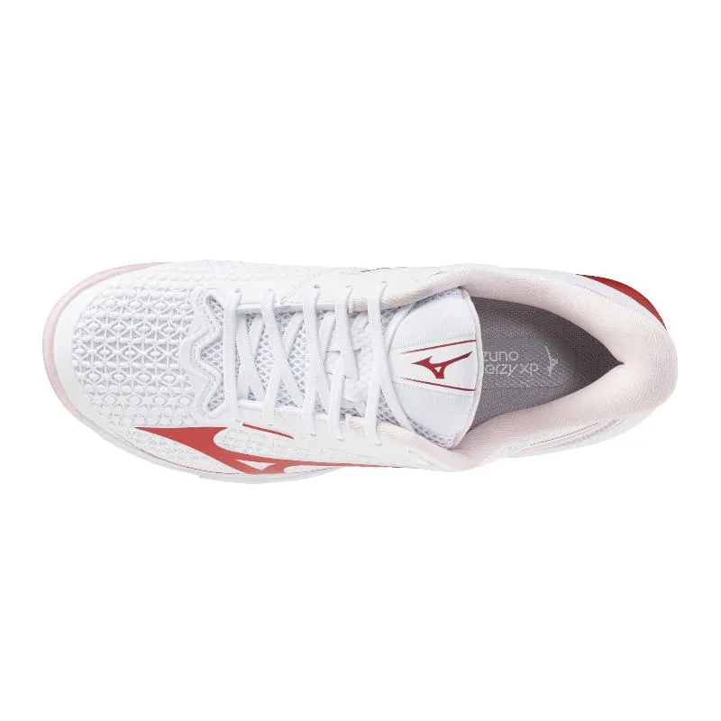 Mizuno Wave Exceed Tour 7 Lehm-Weiß-Rot-Damen-Sneaker