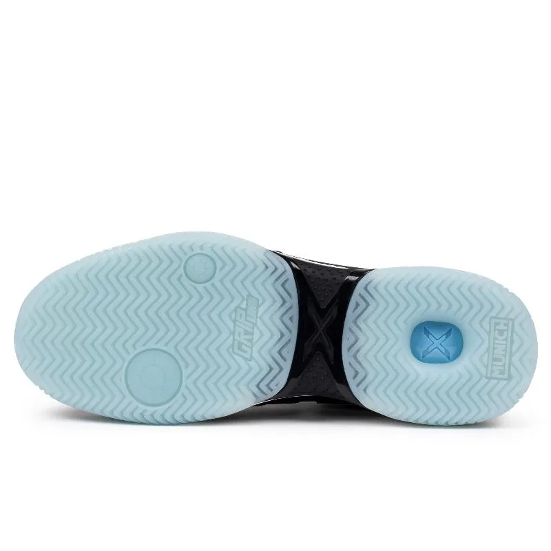 Tênis Munich Atomik 51 Preto Azul Celeste
