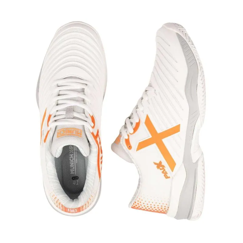 München Padx 60 Weiß-Orange-Sneakers