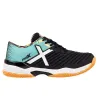 München Padx 61 Schwarze türkisfarbene Sneakers