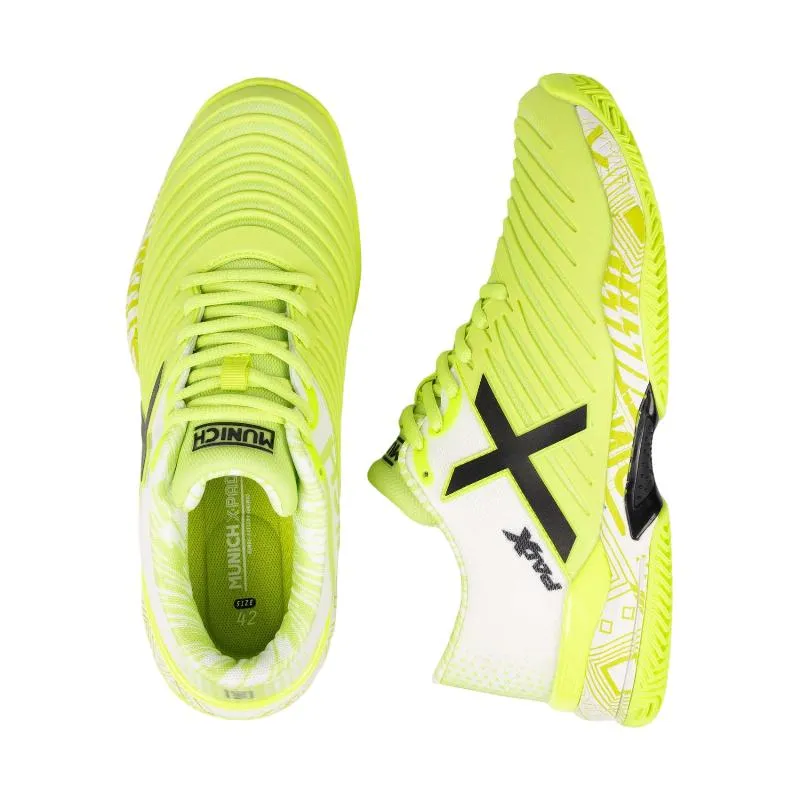 Munich Padx 62 fluoreszierende gelbe weiße Turnschuhe