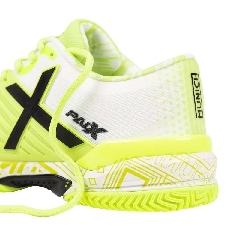 Munich Padx 62 fluoreszierende gelbe weiße Turnschuhe