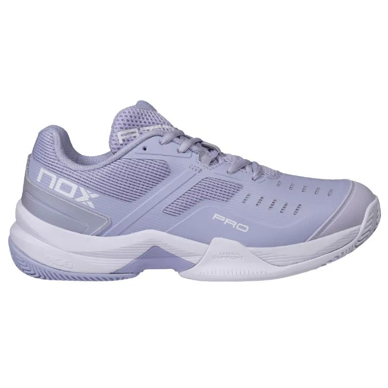 Tênis femininos Nox AT10 Pro Roxos Brancos