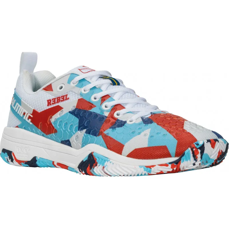 Salming Rebel Camo WeiÃ Rot Blau Schuhe