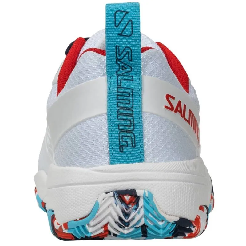 Salming Rebel Light Dazzle Damen Tennisschuh WeiÃ Rot Blau
