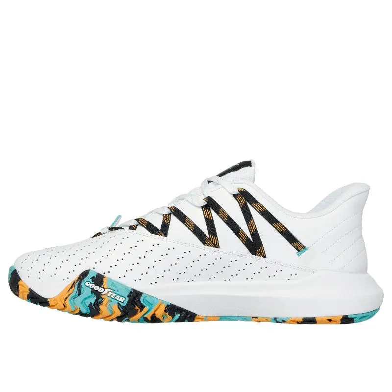 Skechers Viper Court Rally weiß-blaue Turnschuhe