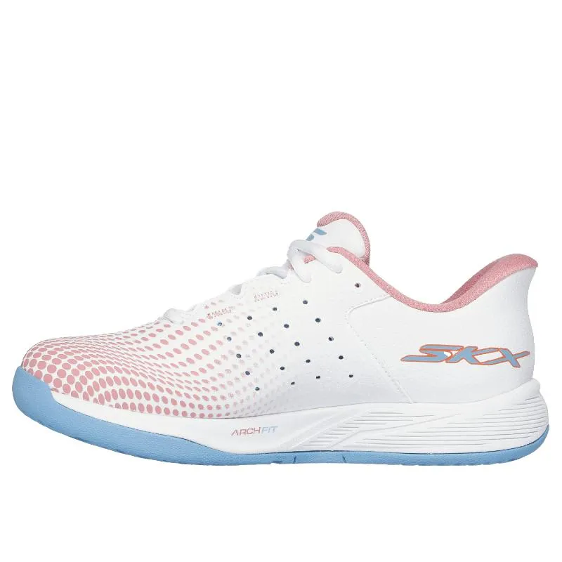 Skechers Viper Court Reload weiße rosa Damensneaker