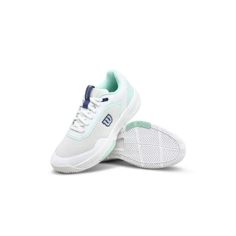 Wilson Courtglide weiße Aquamarine Damenschuhe