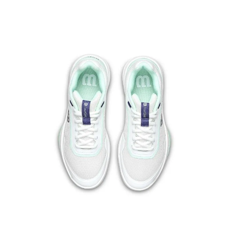 Wilson Courtglide weiße Aquamarine Damenschuhe