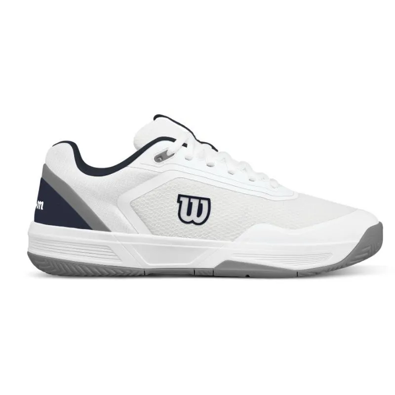 Baskets Wilson Courtglide Blanche Bleu Marine Gris