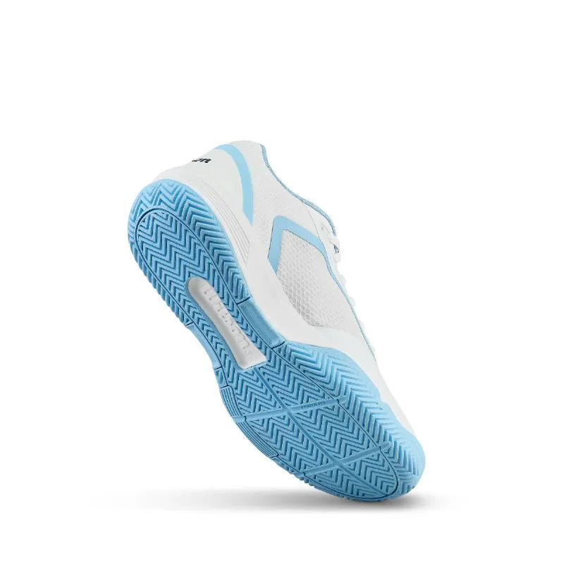 Wilson Courtglide weiße himmelblaue Damenschuhe