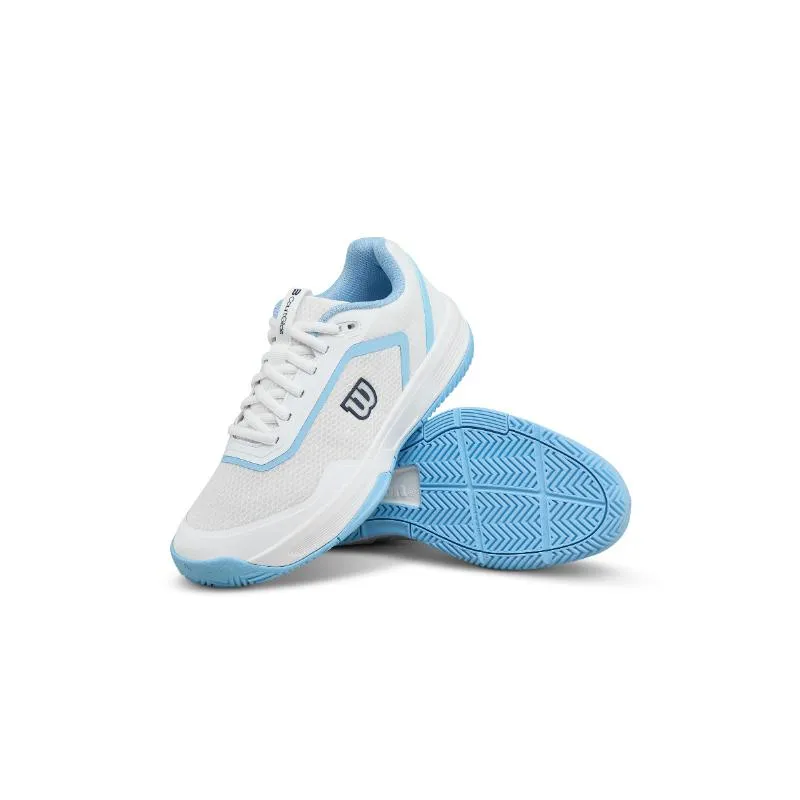 Wilson Courtglide weiße himmelblaue Damenschuhe
