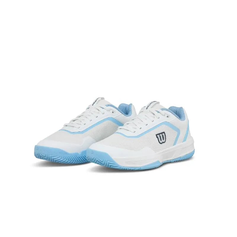 Wilson Courtglide weiße himmelblaue Damenschuhe