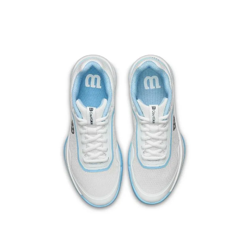 Wilson Courtglide weiße himmelblaue Damenschuhe