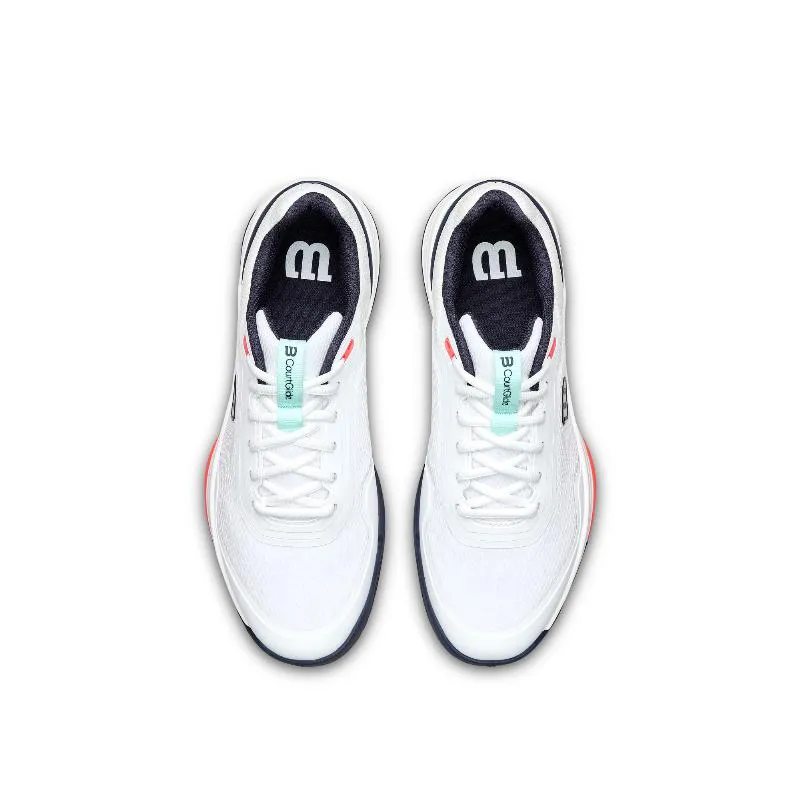 Wilson Courtglide Padel weiße Aquamarine Sneakers