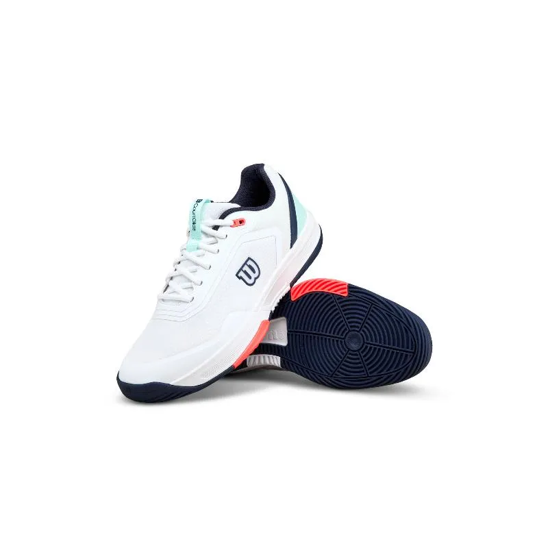 Wilson Courtglide Padel weiße Aquamarine Sneakers