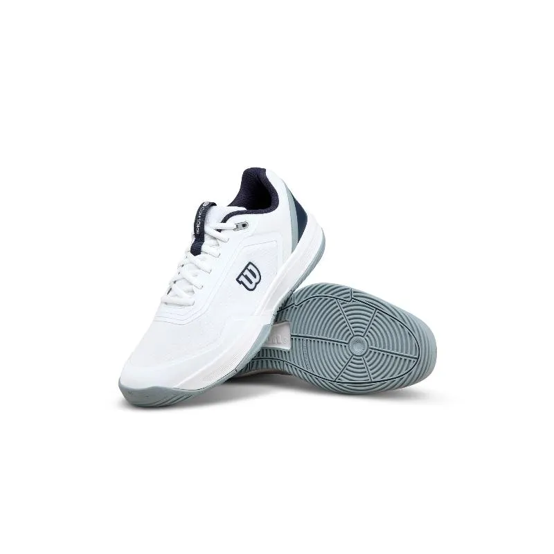 Wilson Courtglide Padel weiße marineblaue Sneaker