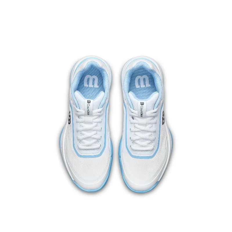 Wilson Courtglide Padel Weißblaue Damenschuhe