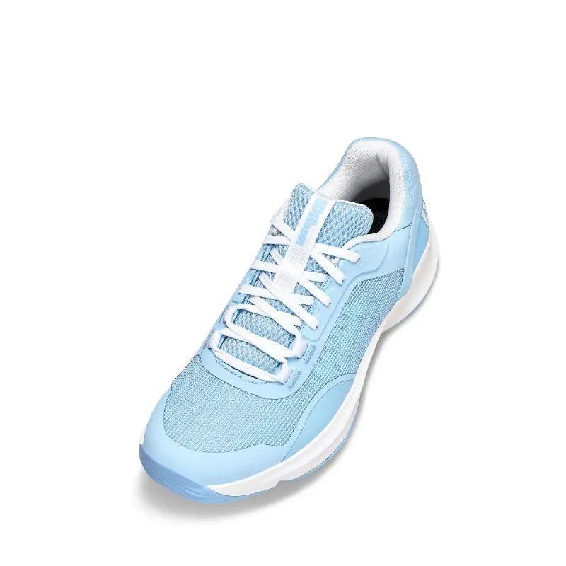 Wilson Hurakn Pro V2 Hellblaue Weiße Damenschuhe