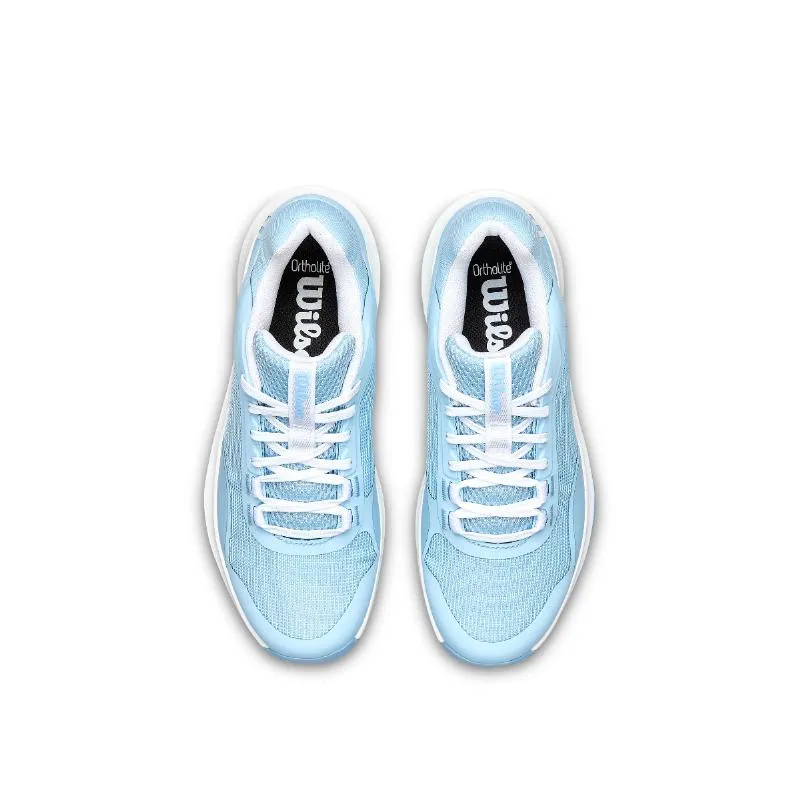 Wilson Hurakn Pro V2 Hellblaue Weiße Damenschuhe