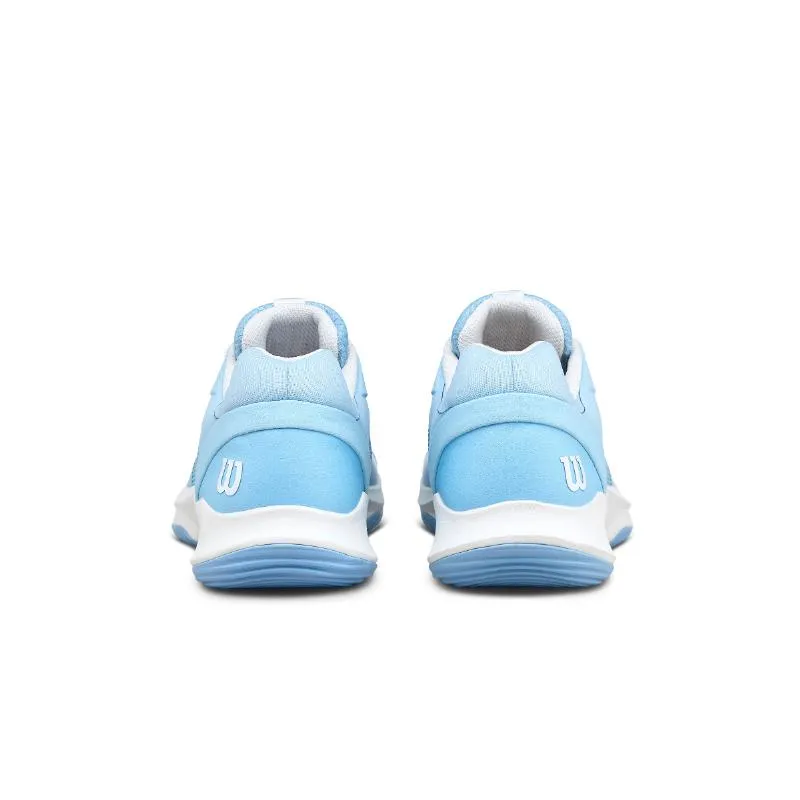 Wilson Hurakn Pro V2 Hellblaue Weiße Damenschuhe