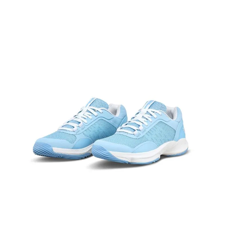 Wilson Hurakn Pro V2 Hellblaue Weiße Damenschuhe