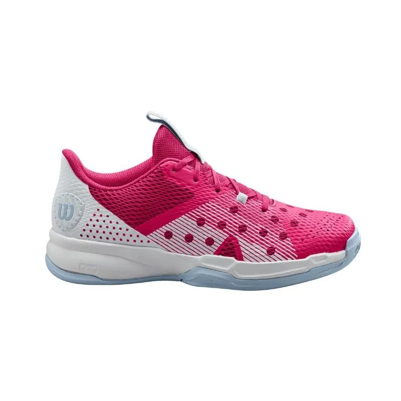 Wilson Hurakn Team Damen Tennisschuh Rosa Weiß