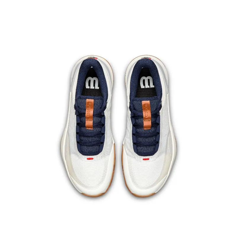 Wilson Intrigue Tour Tonweiße Vanille-Marineblaue Damenschuhe