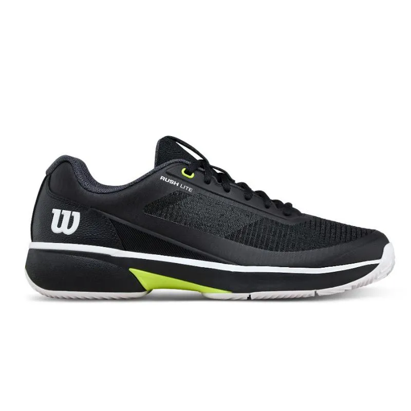 Tênis Wilson Rush Lite 5 Clay Black White