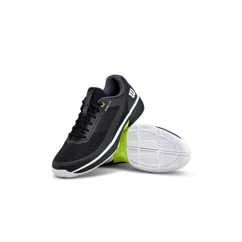 Wilson Rush Lite 5 Ton Schwarze Weiße Turnschuhe