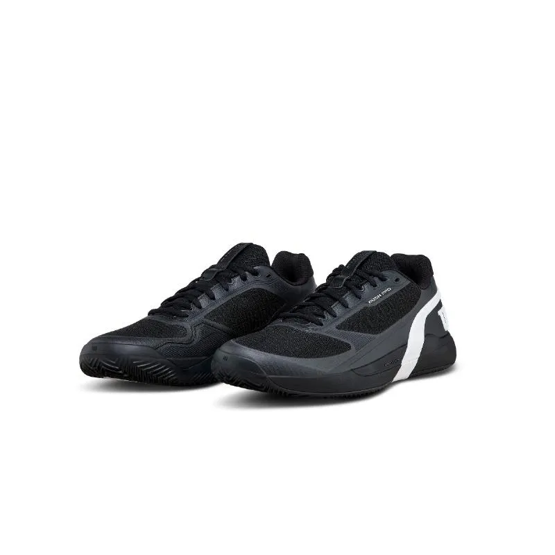 Wilson Rush Pro 5 Clay Schwarze Weiße Sneakers