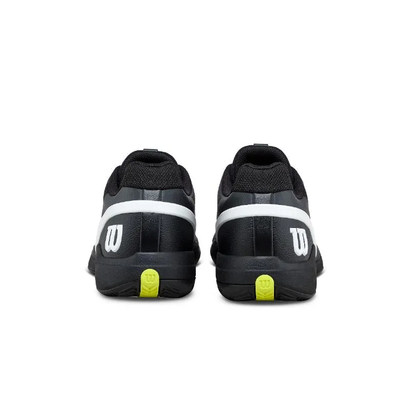 Wilson Rush Pro 5 Clay Schwarze Weiße Sneakers