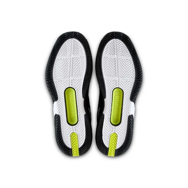 Wilson Rush Pro 5 Clay Schwarze Weiße Sneakers